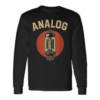 Analog Retro Vacuum Tube Vintage Style Long Sleeve T-Shirt - Thegiftio UK