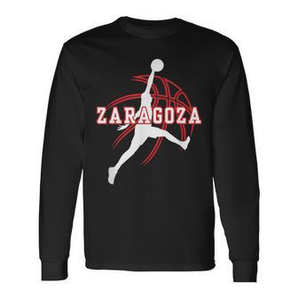 Apoyo Aficionado Baloncesto Zaragoza Cataluña Basketball Camiseta de manga larga - Regaloses