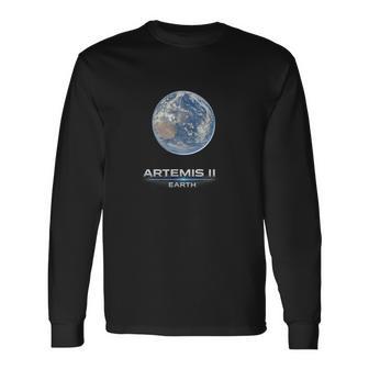 Artemis Ii Terre T-shirt à manches longues - Cadeauxyz