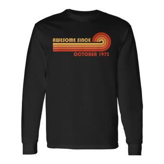 Awesomeince October 1973 長袖Tシャツ - Kawaiitshirt