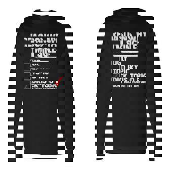 Bachelor メンズ シャツ Rasons Why I'mingle Big Dick Fun 長袖Tシャツ - Kawaiitshirt