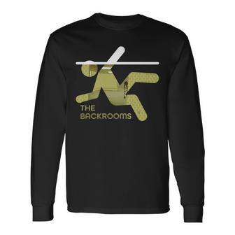 Backroomsのグラフィック。 長袖tシャツ 長袖Tシャツ - Kawaiitshirt