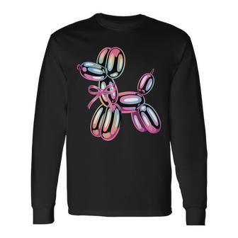 Balloon Dog Balloon Twisting Balloon Animal Balloon Artist Long Sleeve T-Shirt | Mazezy