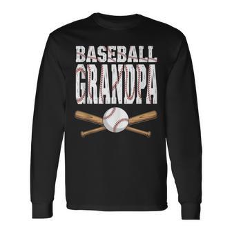 Baseball Grandpa For Boys Kids Happy Fathers Day Long Sleeve T-Shirt - Thegiftio UK