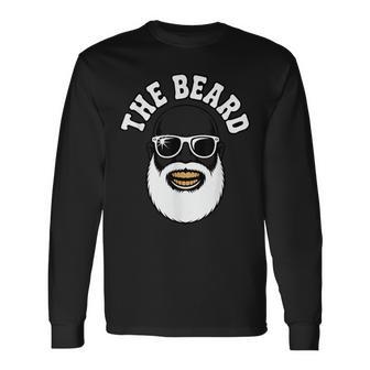 The Beard 白髭 サングラス スカル風 メンズ バーバー スタイル アイコン 長袖Tシャツ - Kawaiitshirt