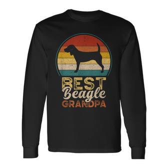 Best Beagle Grandpa Father's Day Grandfather Beagle Long Sleeve T-Shirt - Thegiftio UK
