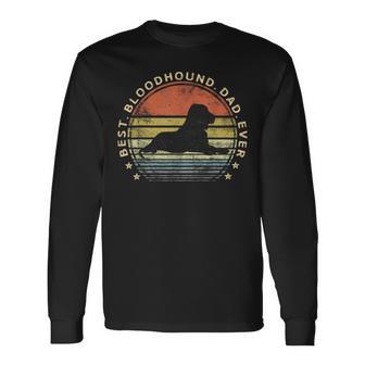 Best Bloodhound Dad Ever Dog Lover Pet Owner Daddy Kids Long Sleeve T-Shirt - Thegiftio