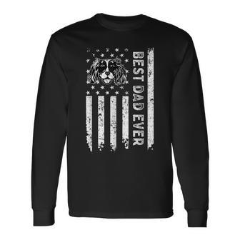Best Cavalier King Charles Spaniel Dog Dad Ever Fathers Day Long Sleeve T-Shirt - Thegiftio