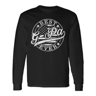 Best G-Pa Ever Father's Day American Us Flag Long Sleeve T-Shirt - Thegiftio UK