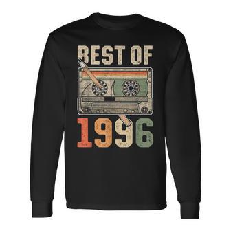 Best Of 1996 オールド・カセット 30歳の誕生日 レトロ 長袖Tシャツ - Kawaiitshirt