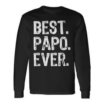 Best Papo Ever Cool Long Sleeve T-Shirt - Thegiftio UK