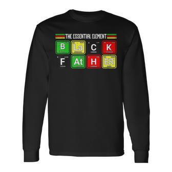 Black Father Essential Element African American History Long Sleeve T-Shirt - Thegiftio UK
