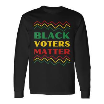 Black History Month Black Voters Matter Long Sleeve T-Shirt - Thegiftio UK