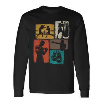 Boxing Collage Boxer Kids Coach Youth Boys Long Sleeve T-Shirt - Thegiftio UK