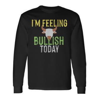 Bull Market ストックトレーダー用 長袖Tシャツ - Kawaiitshirt