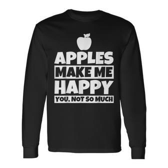 Cadeaux Pour Amoureux Des Pommes Humour Drôle De Nourritur T-shirt à manches longues - Cadeauxyz