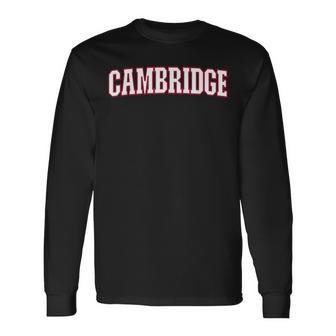 Cambridge Uk England ケンブリッジ 長袖Tシャツ - Kawaiitshirt