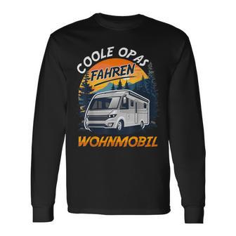 Camping Coole Opas Fahren Im Wohnmobil Lustiges Camping Langarmshirts - Seseable