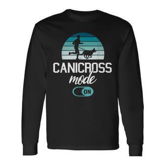 Canicross Runner 犬 トレイルランニング 長袖Tシャツ - Kawaiitshirt