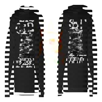 Cat Daddy Chats Papa Père Chat De Maison Papa Fête Des Pères T-shirt à manches longues - Cadeauxyz