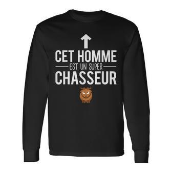 Cet Homme Est Unuper Chasseur Blague Chasse Humour T-shirt à manches longues - Cadeauxyz