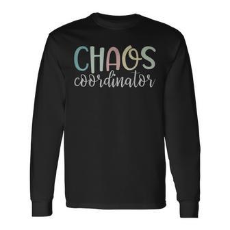 Chaos Coordinator Hommes Éducateur De Jardin D'enfants T-shirt à manches longues - Cadeauxyz