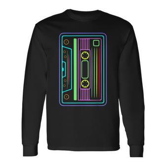Cinta De Cassette – 80S 90S Music – Retrointage Disco Party Camiseta de manga larga - Regaloses
