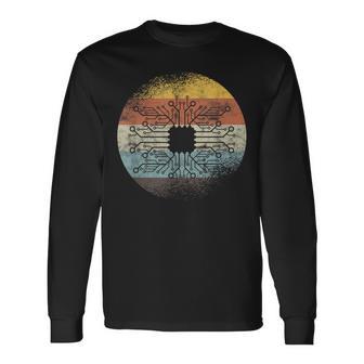 Circuito Técnico Informáticointage Engineer Tech Camiseta de manga larga - Regaloses