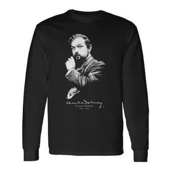 Claude Debussy-クロード・ドビュッシー-フランスの作曲家-クラシック音楽 長袖Tシャツ - Kawaiitshirt