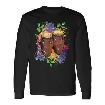 Congasalsa Instruments Latino Music 長袖Tシャツ - Kawaiitshirt