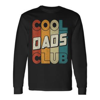 Cool Dads Club Cool Padre Día Del Padre Retro Papá Cool Dad Camiseta de manga larga - Regaloses