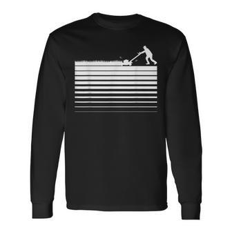 Cortadora De Césped Líneas I Jardinero Aficionado Cortadora Camiseta de manga larga - Regaloses