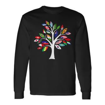 All Countries Flags Of The World 287 Flag International Long Sleeve T-Shirt - Thegiftio UK