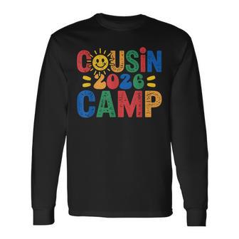 Cousin Camp 2026 Family Vacation Summer Camping Boys Kids Long Sleeve T-Shirt - Monsterry