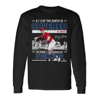 Covered Zach Neto Los Angeles Mlbpa 長袖Tシャツ - Kawaiitshirt