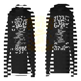 This Is My Cowboy Cowgirl Costume Western Country Rodeo Long Sleeve T-Shirt | Mazezy