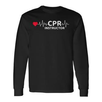 Cprインストラクター 応急処置 Emt Ems 救急救命士 Cprインストラクター 長袖Tシャツ - Kawaiitshirt