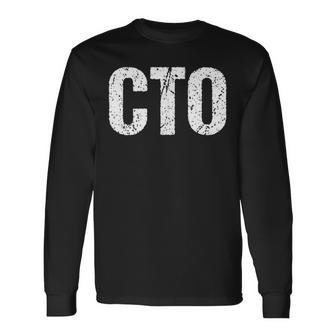 Cto シンプルタイトル 長袖Tシャツ - Kawaiitshirt