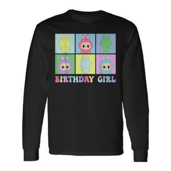 Cute Lover The Monsters Pink Halloween Christmas Long Sleeve T-Shirt - Thegiftio