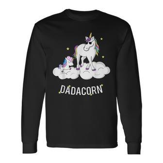 Dadacorn Unicorn Best Dad Father's Day Long Sleeve T-Shirt - Thegiftio UK