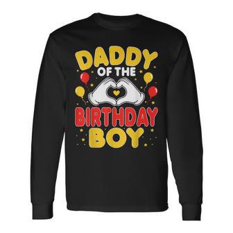 Daddy Of The Birthday Boy Birthday Party Dad Long Sleeve T-Shirt | Seseable UK