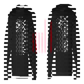 Dance Dad For Father's Day Us American Flag Dancer Mens Long Sleeve T-Shirt | Seseable UK