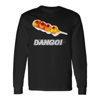 Dango！- おだんご『スイーツ ポップ』団子 和菓子 面白 イラスト 長袖Tシャツ - Kawaiitshirt