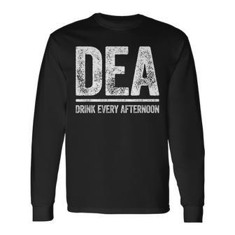 Dea Drink Every Afternoon シャツ 面白い メンズ レディース ドリンク 長袖Tシャツ - Kawaiitshirt