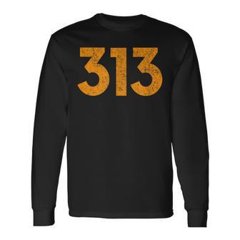 Detroit 313 長袖Tシャツ - Kawaiitshirt