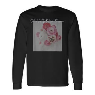 Dim The Lights 013 メンズ ロック ライブ フェス バンド 音楽 おしゃれ キッズ 猫 Cat 長袖Tシャツ - Kawaiitshirt