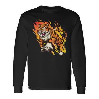 Diseño Con Tigre Para Los Amantes Del Tigre Camiseta de manga larga - Regaloses