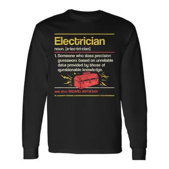 Divertida Con Texto En Inglés I Am An Electrician I Camiseta de manga larga - Regaloses