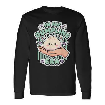 In My Dumpling Era Dumpling Squishy Cute Stress Ball Graphic Long Sleeve T-Shirt - Thegiftio UK