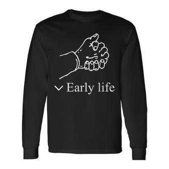 Early Life Hand メンズ レディース 長袖Tシャツ - Kawaiitshirt